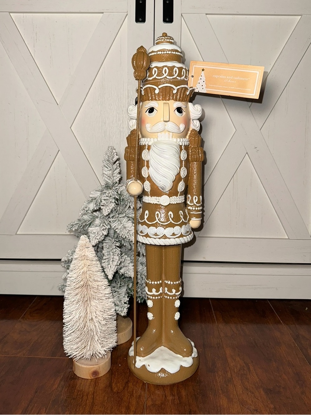 Cupcakes & Cashmere Gingerbread Nutcracker Large Holiday Figurine